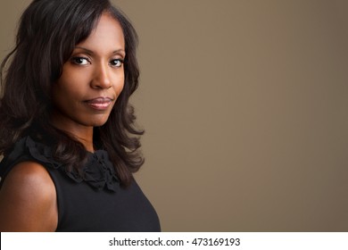 Beautiful and Confident Mature African American Woman