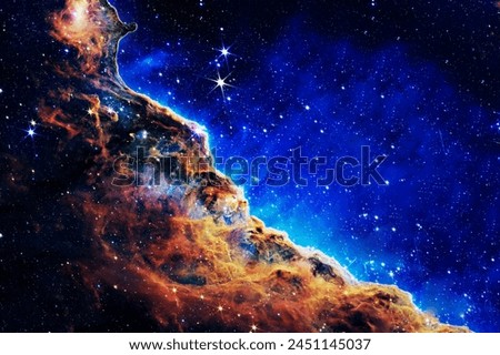 Beautiful cosmic nebula. Elements of this image furnished by NASA