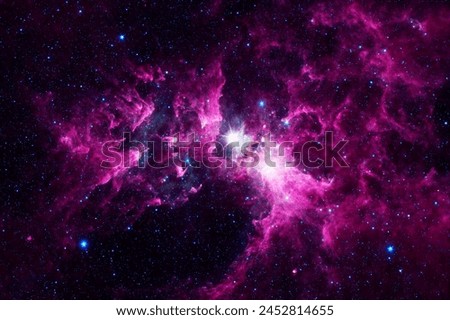 Beautiful cosmic nebula. Elements of this image furnished by NASA