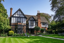 Beautiful Country House With Tudor Period Architecture. Large Rural Home In England 