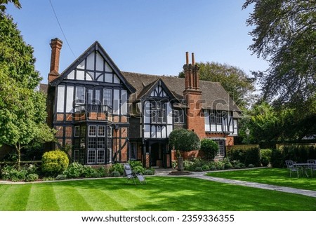 Beautiful country house with Tudor period architecture. large rural home in England 