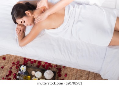 Beautiful Couple Relaxing Together At Spa Centre After A Beauty Treatment,massage For Spa,salon,women Relax Spa Massage,treatment
