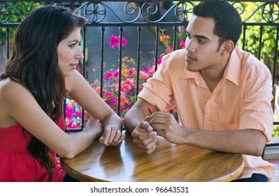 Beautiful Couple Talking Intimately