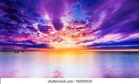 Beautiful Croatian sunset on the coastline near Porec on the adriatic sea - Shutterstock ID 782929159