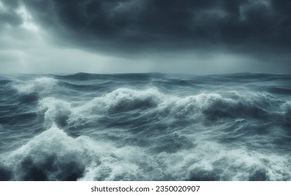 Beautiful curling sea waves use as a background image.