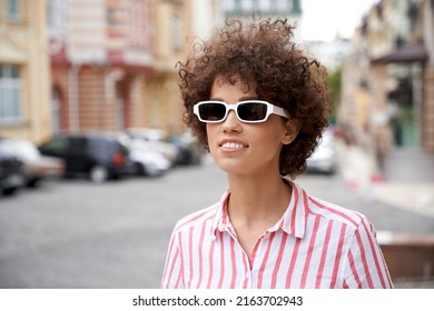 Beautiful Curly Gen Z Hipster Young Stock Photo 2163702943 | Shutterstock