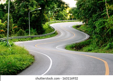 Beautiful curved road.