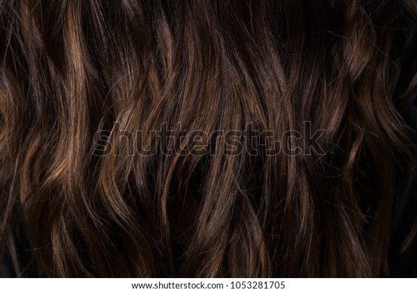 Beautiful Curvy Dark Brown Hair Chocolate Stock Photo Edit