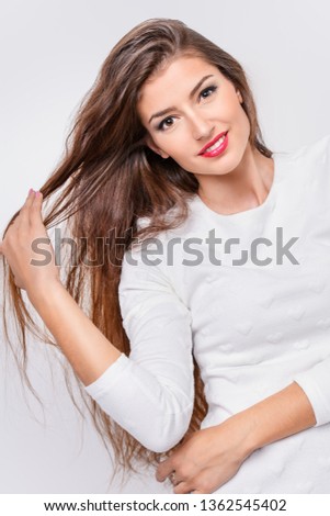 Similar – Image, Stock Photo jessica Feminine Woman