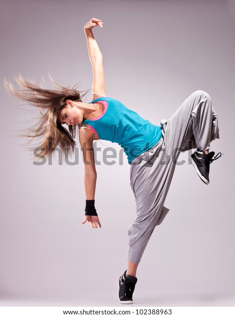 Beautiful Dance Pose Young Woman Dancer Stock Photo Edit Now