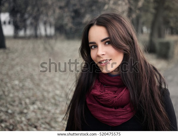 Beautiful Darkhaired Woman Stock Photo (Edit Now) 520475575