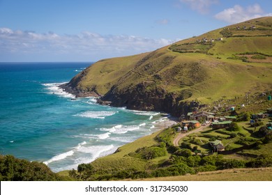 Beautiful Day In Coffee Bay In The Wild Coast Region, South Africa, Africa