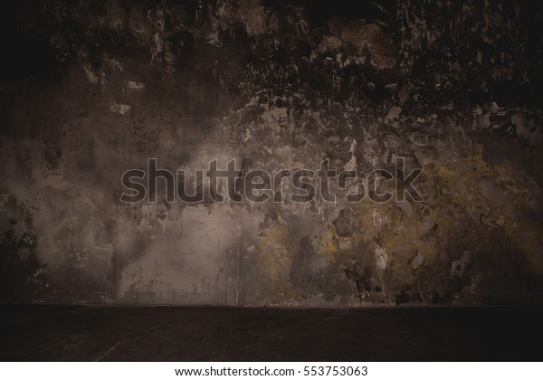 Beautiful Decor Textured Concrete Wall Dark Royalty Free Stock Image