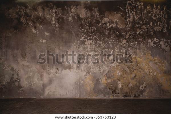 Beautiful Decor Textured Concrete Wall Dark Stock Photo Edit Now