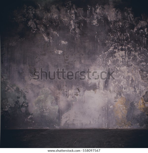 Beautiful Decor Textured Concrete Wall Dark Stock Photo Edit Now