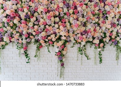 Flower Wall Images Stock Photos Vectors Shutterstock