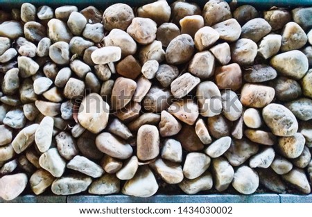 Beautiful Decorative Pebble Stones Pile Texture.