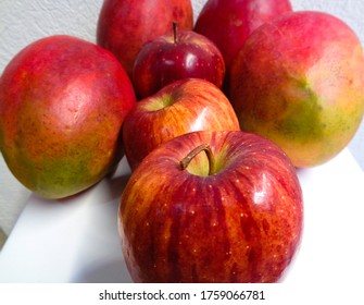 beautiful, delicious, bright, sweet and colorful Apple with mango