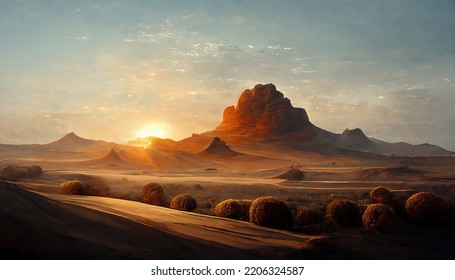 Beautiful desert sunrise view near Tabuk,Saudi Arabia - Powered by Shutterstock