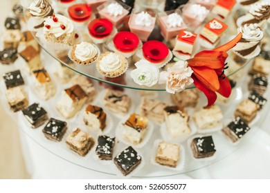 Beautiful Dessert Table In Restaurant