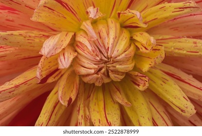 Beautiful details of a bicolor dahlia - Powered by Shutterstock