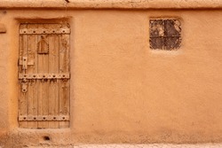 Beautiful Door Of A Mud Village In Riyadh Province