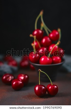 Similar – Ripe red currant berries in a bowl