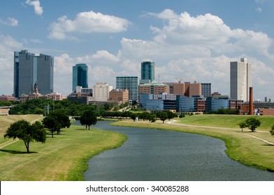 Beautiful downtown Fort Worth, Texas skyline on a sunny afternoon. - Shutterstock ID 340085288