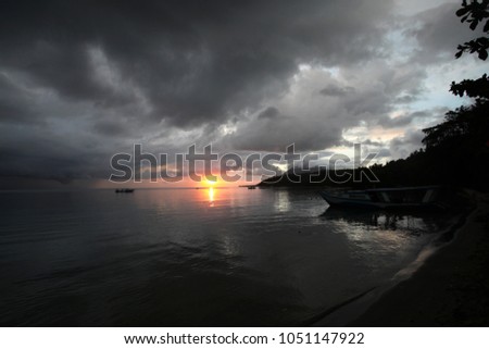 Similar – Image, Stock Photo Dark clouds are coming up … | Weltschmerz