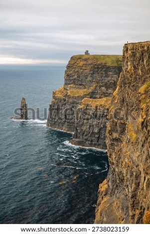 Beautiful dramatic massive Cliffs of Moher in Ireland 