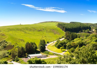 Beautiful drive through Scotland on a sunny day - Shutterstock ID 1598581174