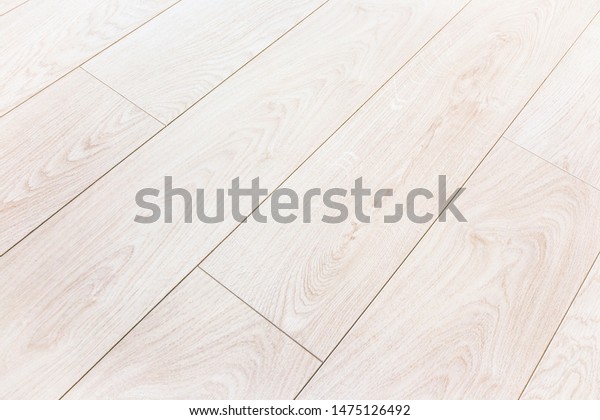 Beautiful Durable Laminate Flooring Imitation Oak Stock Photo