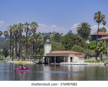 The Beautiful Echo Park Lake, Los Angeles, California