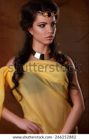 Beautiful Egyptian Woman Bronze Portraitbeauty Portrait