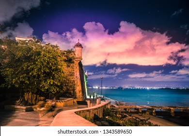 Old San Juan Night Images Stock Photos Vectors Shutterstock