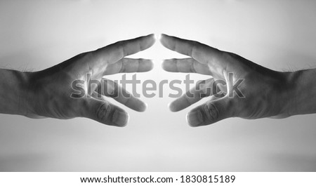 Similar – Image, Stock Photo touch it Hand Fingers