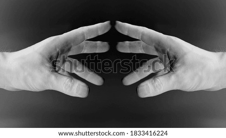 Similar – Image, Stock Photo touch it Hand Fingers