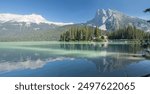 Beautiful Emerald lake, Yoho national park, British Columbia, Canada