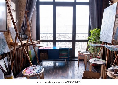 Beautiful Empty Artists Studio Bright Natural Stock Photo Edit Now