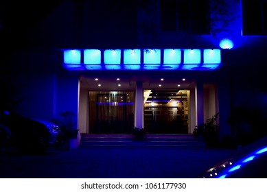 Beautiful Entrance Door Of A Nightclub Isolated Unique Stock Photograph