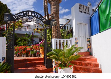 Beautiful Entrance To Restaurant, Tenerife, Canary Islands, Spain