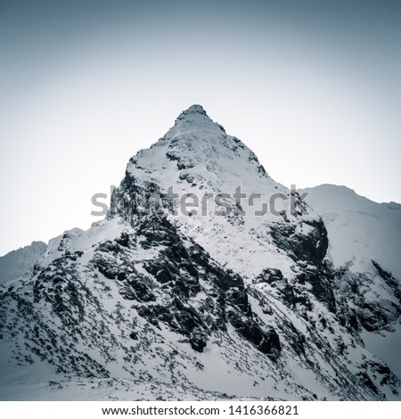 Similar – Image, Stock Photo View of the Bavarian mountains in front of clouds and sky