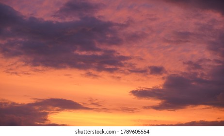   Beautiful evening blue sky at sunset with flaming bright light clouds. A warm summer evening at sunset. Bright sunset.
                              - Shutterstock ID 1789605554