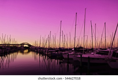 A Beautiful Evening In City Of Sails, Auckland