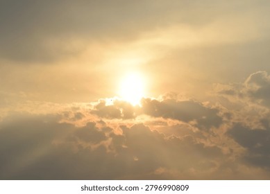 Beautiful evening view of cloudy red sky with cloud in Pakistan. Beautiful sun rise view. Beautiful sky at sun rise. Beautiful 4K footage.