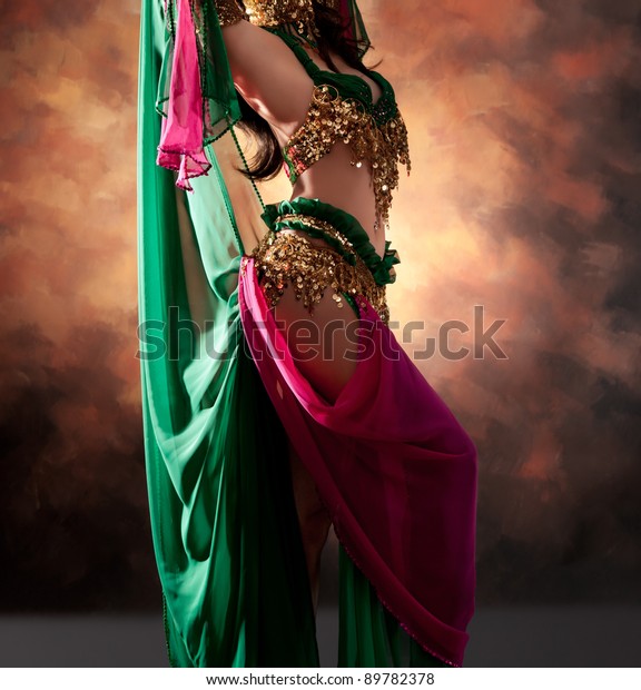 Beautiful exotic belly dancer\
woman