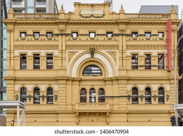 The Beautiful Facade Of Her Majesty`s Theater, Adelaide, Southern Australia