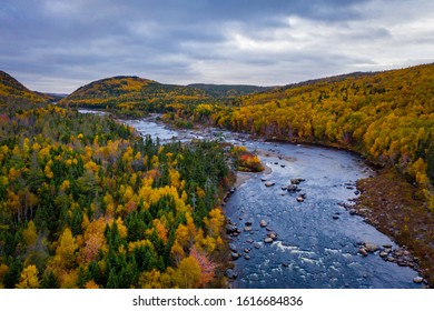 Beautiful Fall Landscape In Swift Current Newfoundland