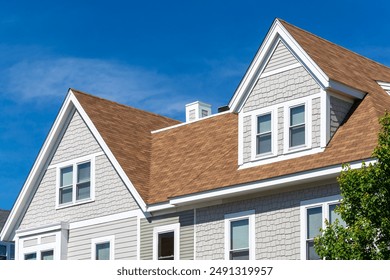 Beautiful Family Home with Shingle Siding and Multiple Gables, Brighton, Massachusetts, USA