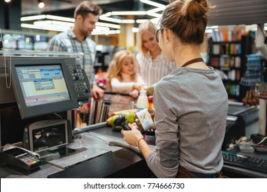 supermarket cash counter